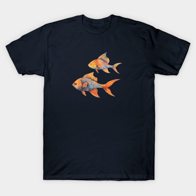 Zodiac Pisces T-Shirt by CatCoconut-Art